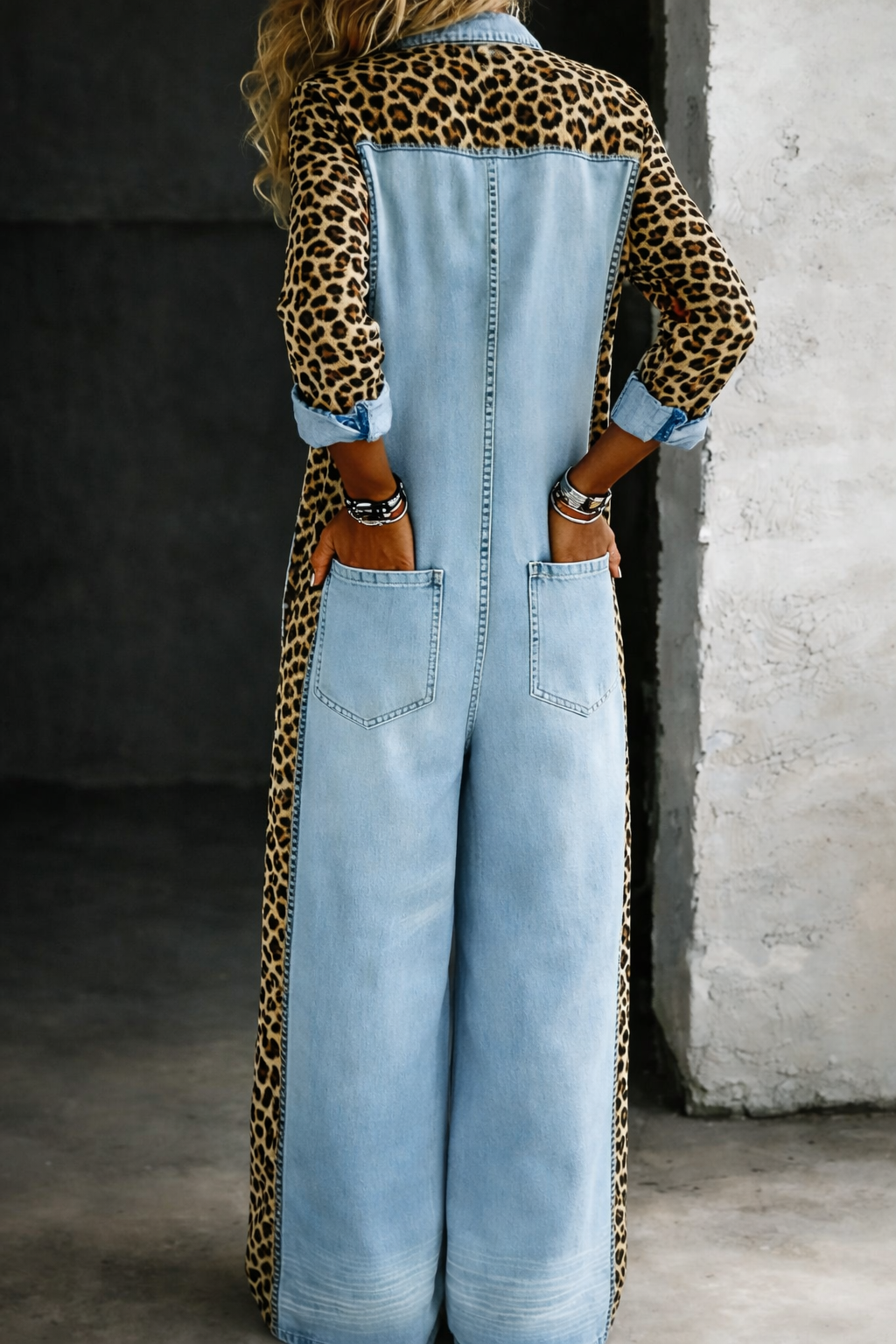 Amanda™ | Combinație de cămașă din denim