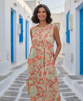 Yvonne | Rochie Midi cu Flori