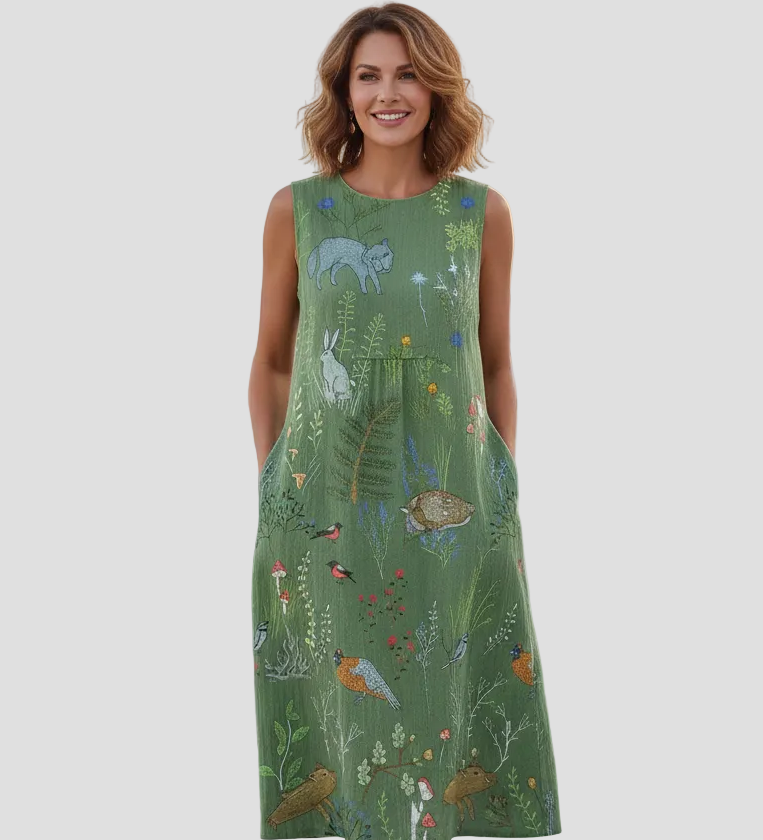 Urania | Rochie Midi Pădure