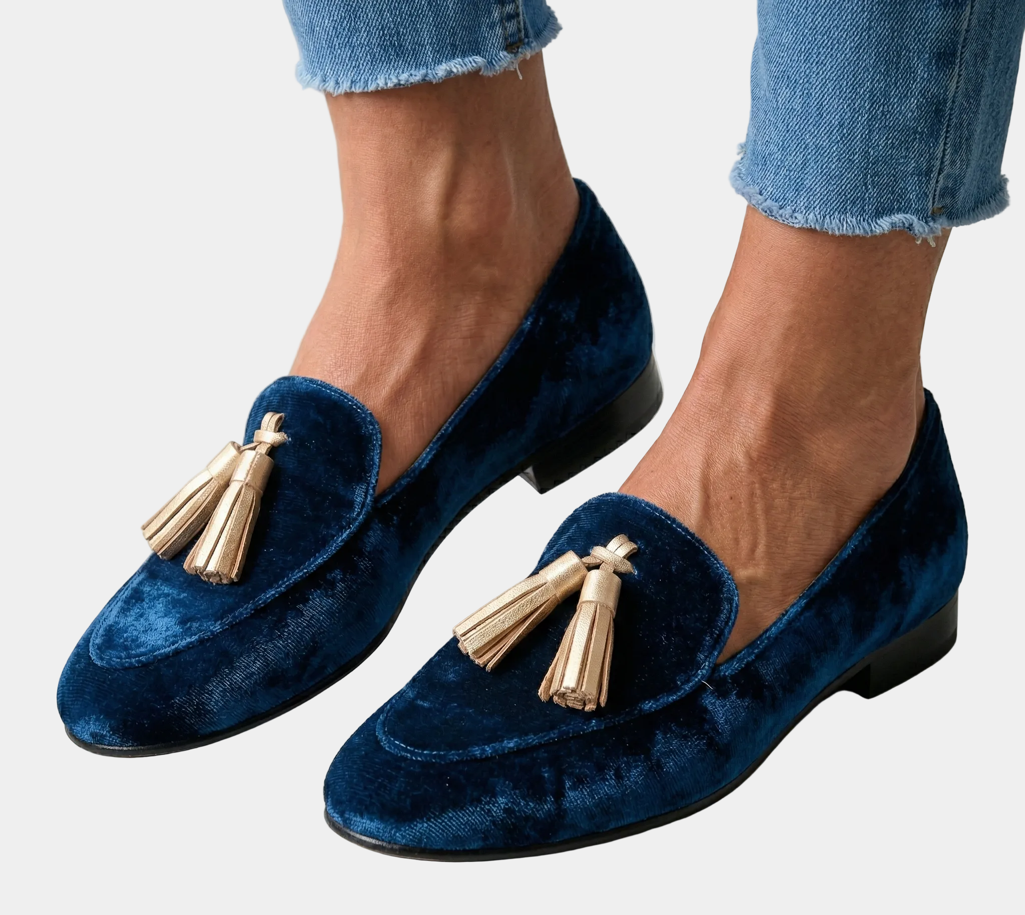Anna - Mocasini Clasici cu Pomponeți