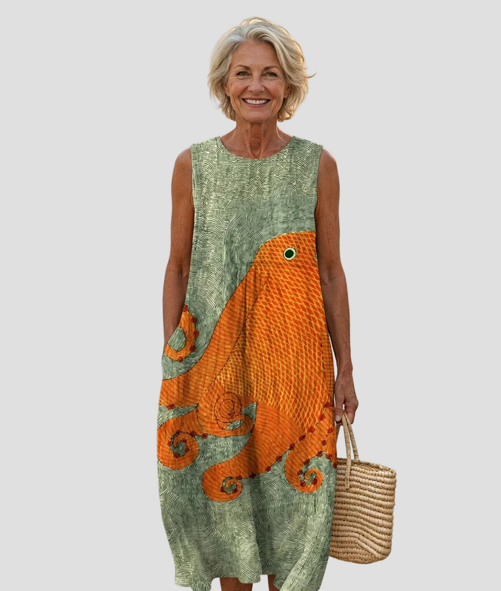 Danais | Rochie Midi Oceanică