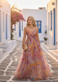Nikoletta - Rochie maxi florală