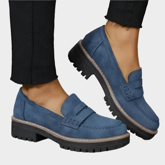 Veronika Pantofi Eleganți Mocasină cu Talpă Masivă Urbană
