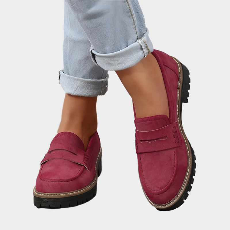 Veronika Pantofi Eleganți Mocasină cu Talpă Masivă Urbană