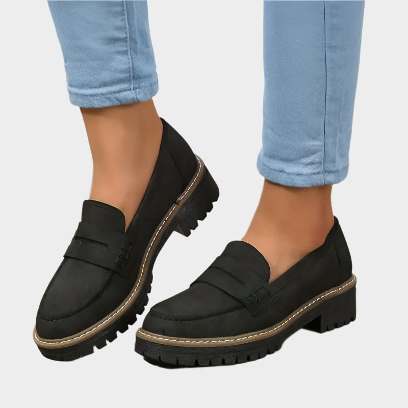 Veronika Pantofi Eleganți Mocasină cu Talpă Masivă Urbană