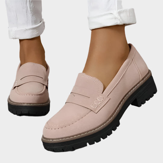 Veronika Pantofi Eleganți Mocasină cu Talpă Masivă Urbană