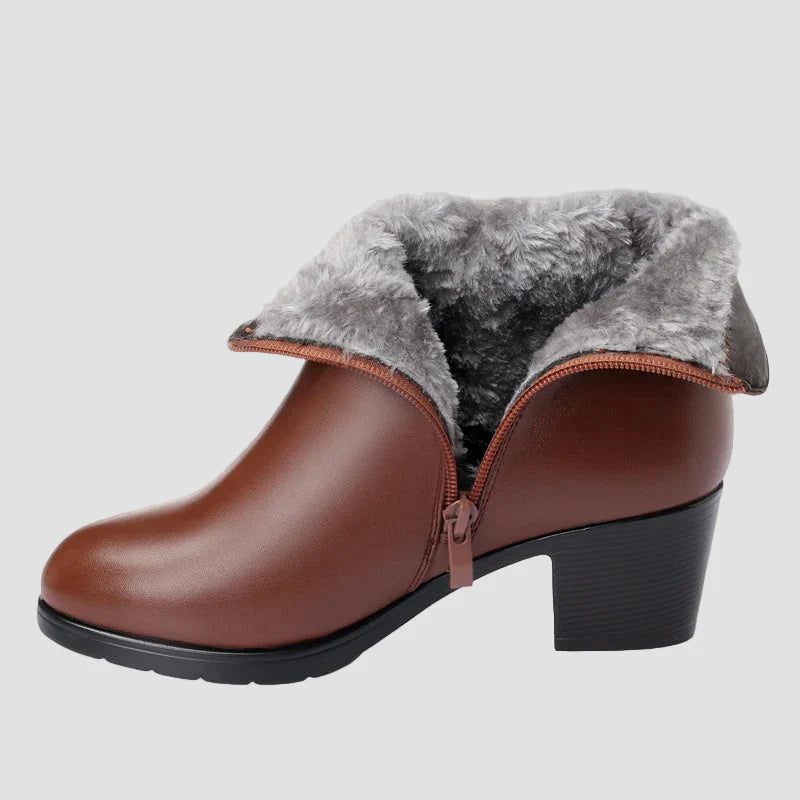 Frederica - Botine elegante de iarnă cu fermoar