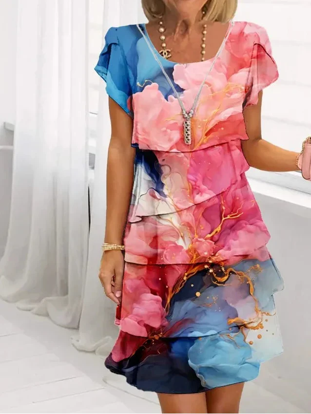 Caroline - Rochie Elegantă cu Detalii Puff