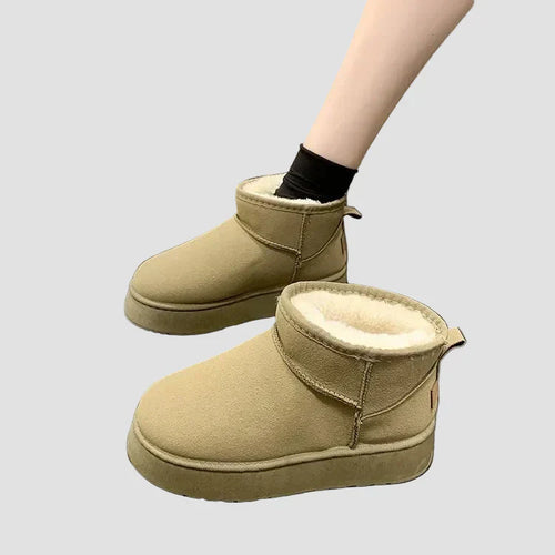 Botine Comfortabile din Suede cu Umplutură Bogată