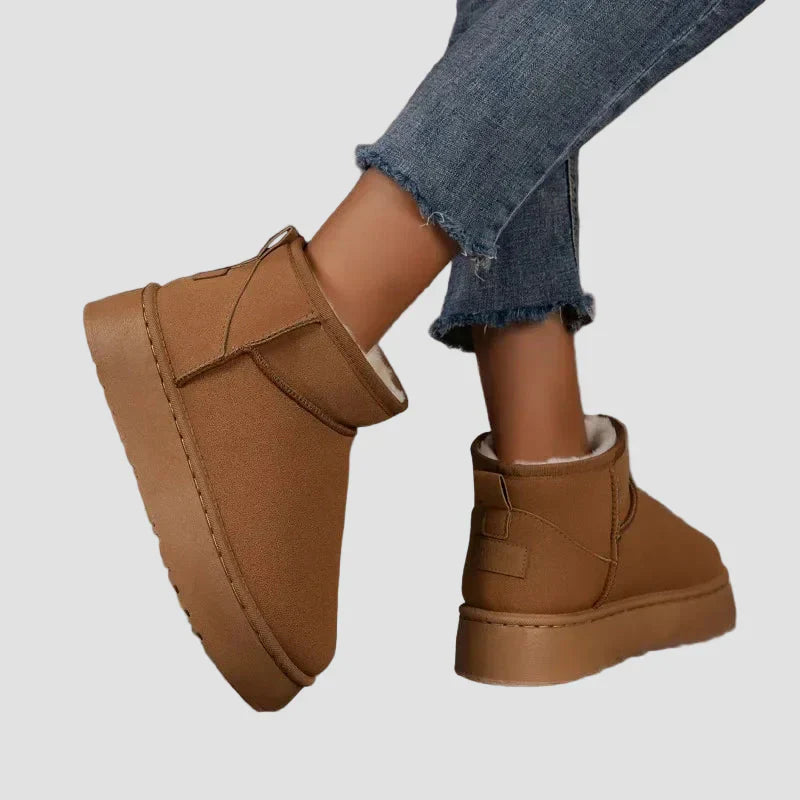 Botine Comfortabile din Suede cu Umplutură Bogată