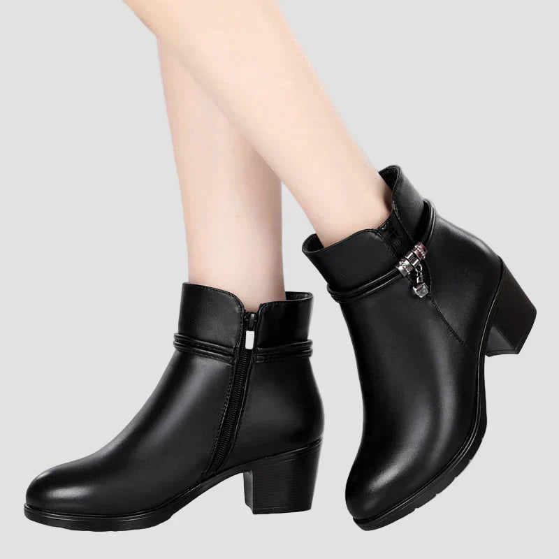 Frederica - Botine elegante de iarnă cu fermoar