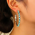 Cercei Vintage Boho Turcoaz