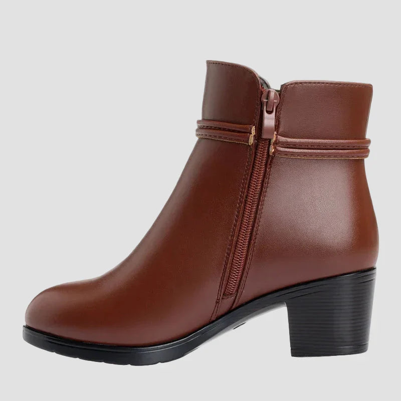Frederica - Botine elegante de iarnă cu fermoar