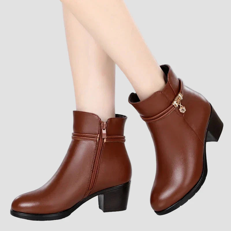 Frederica - Botine elegante de iarnă cu fermoar