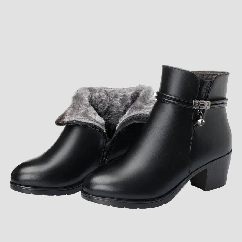 Frederica - Botine elegante de iarnă cu fermoar