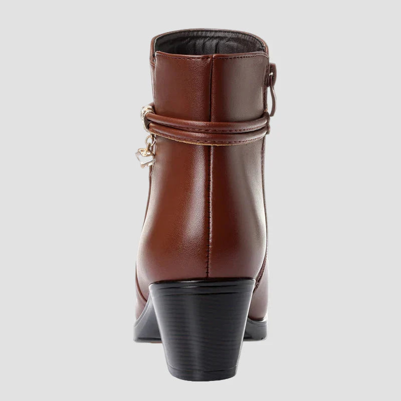 Frederica - Botine elegante de iarnă cu fermoar