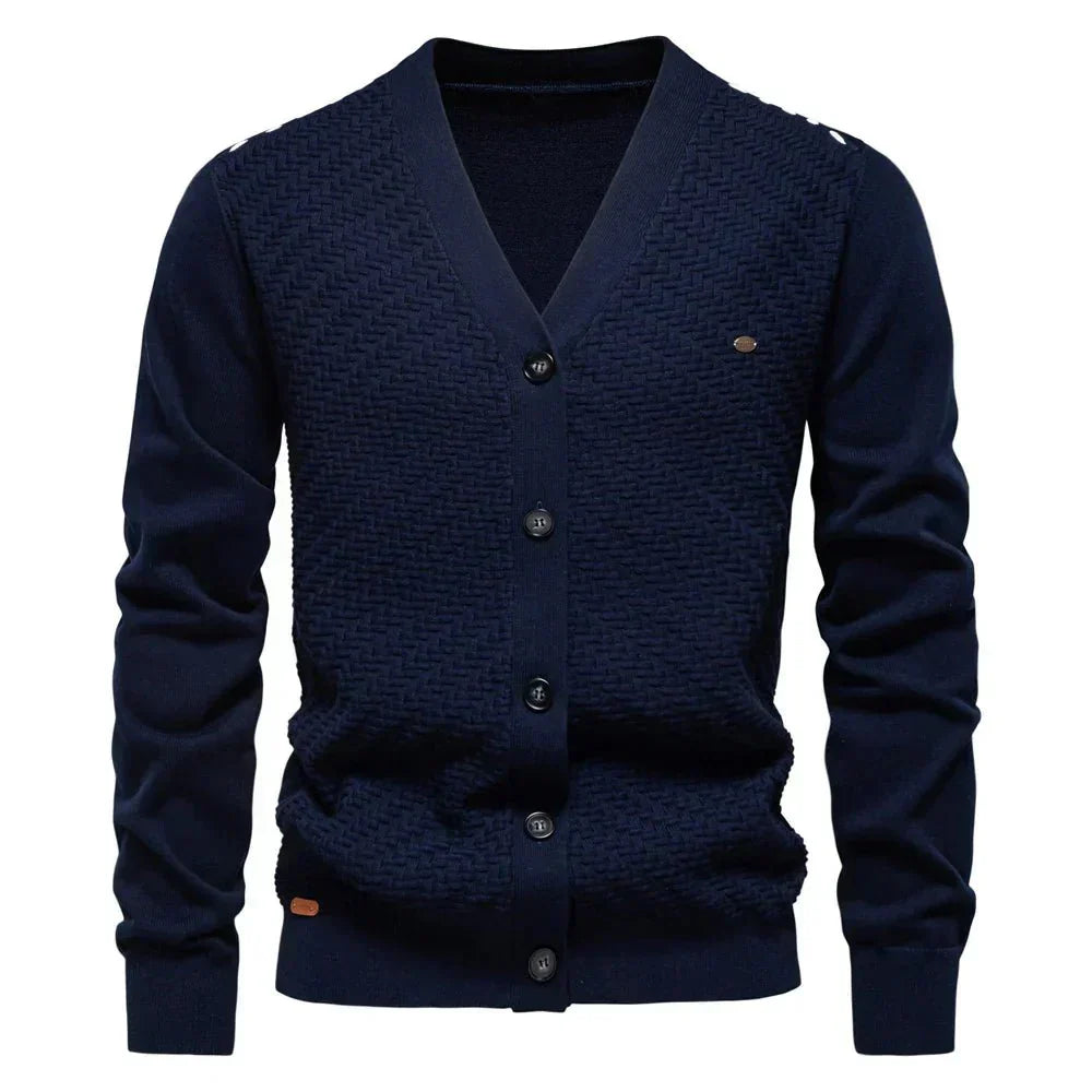 Dylan | Cardigan pentru bărbați călduros cu decolteu în V