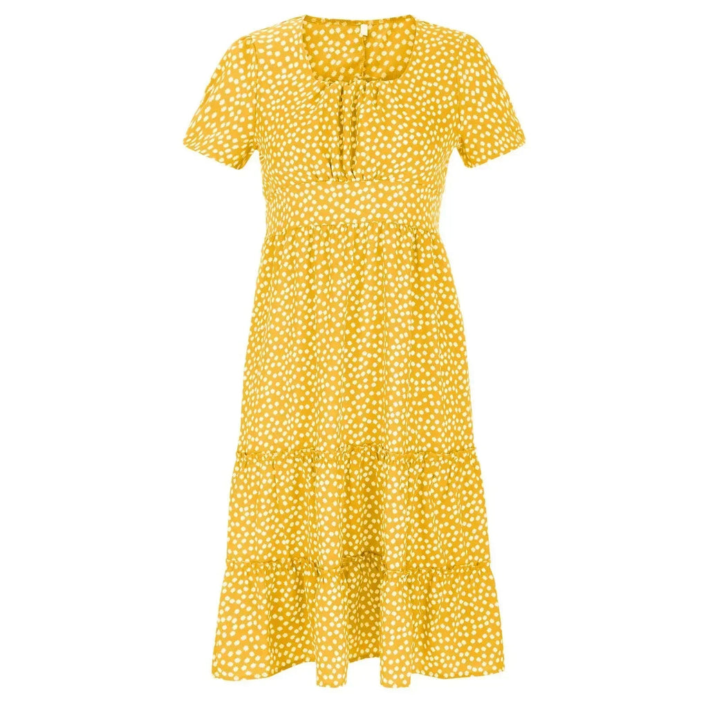 Julia | Rochie midi cu imprimeu floral