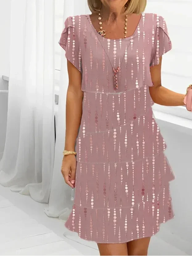 Victoria - Rochie elegantă cu dungi