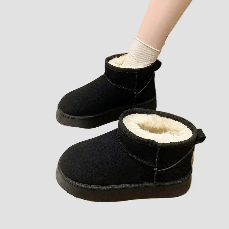 Botine Comfortabile din Suede cu Umplutură Bogată