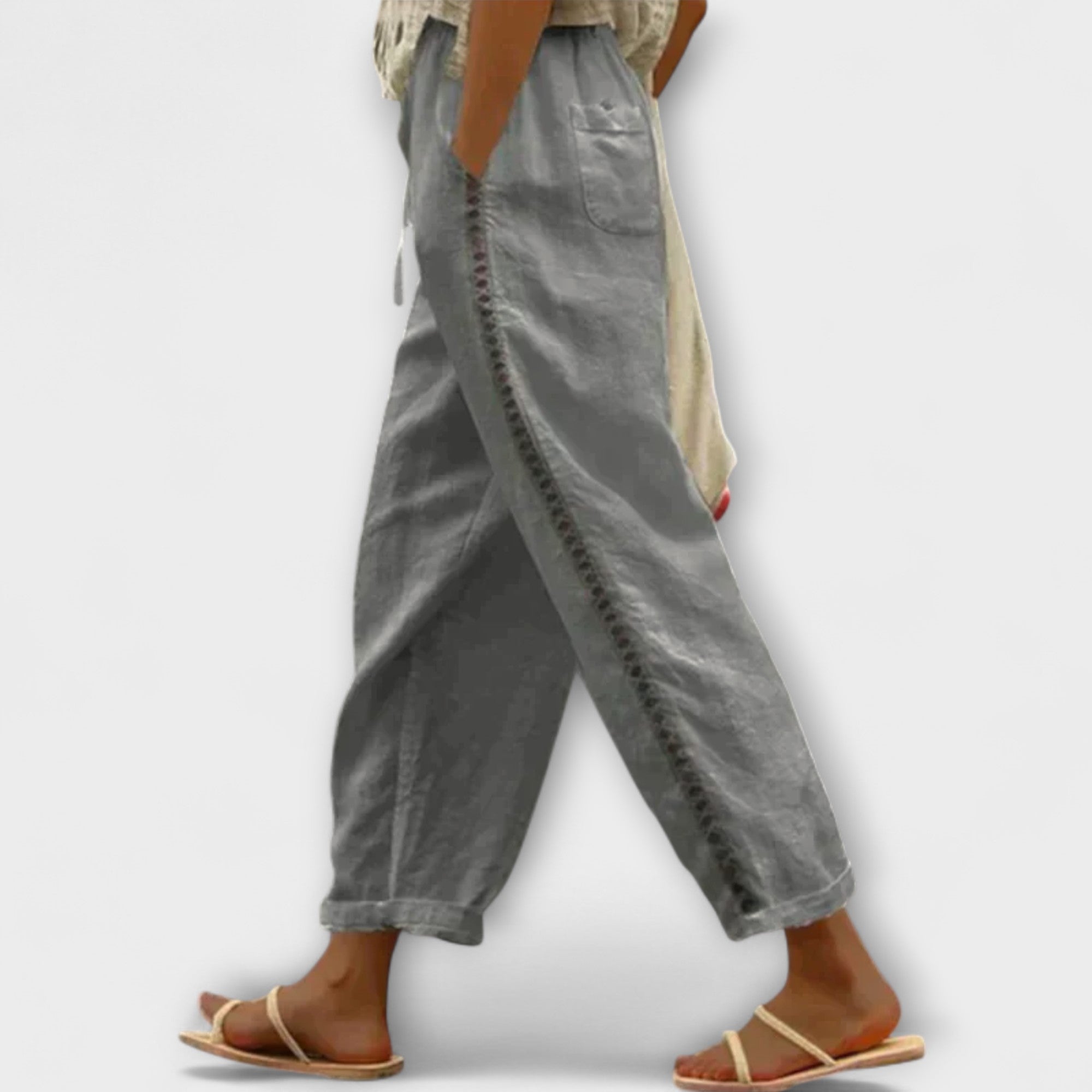 Izoldean – Pantaloni din in de înaltă calitate