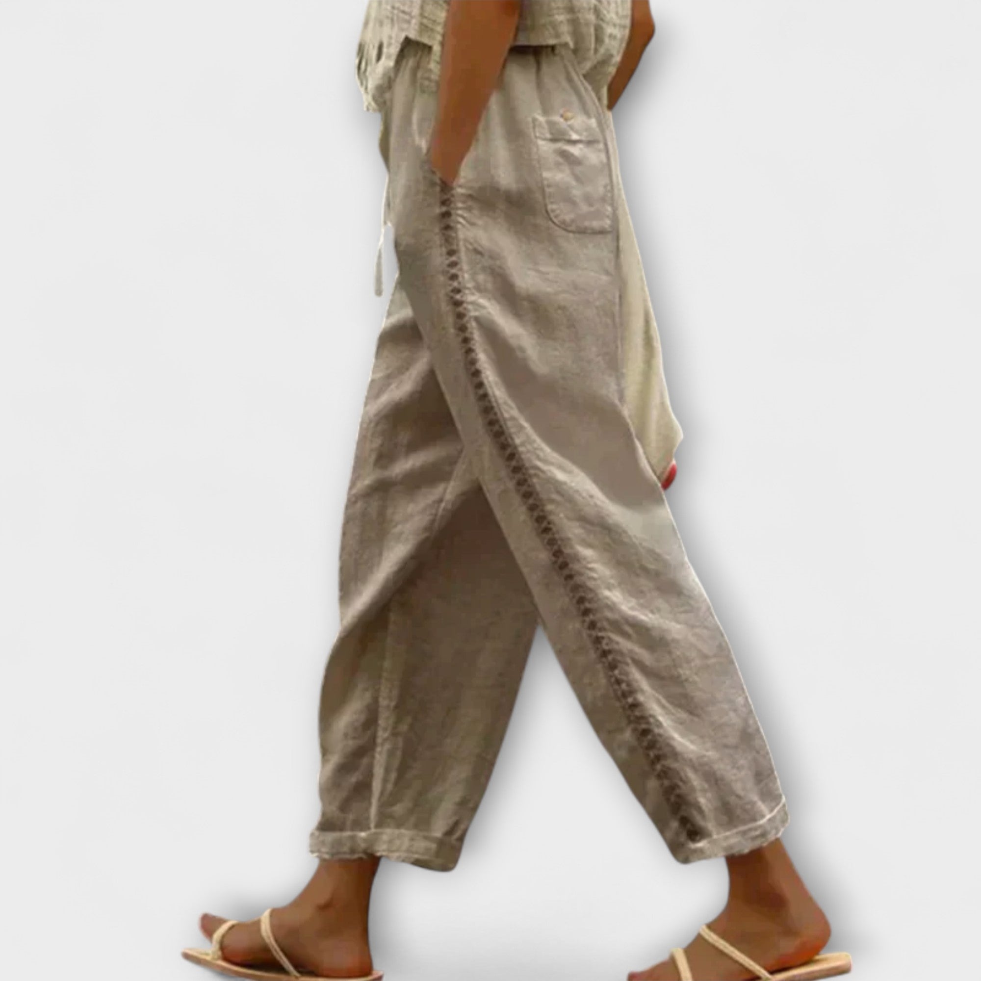 Izoldean – Pantaloni din in de înaltă calitate