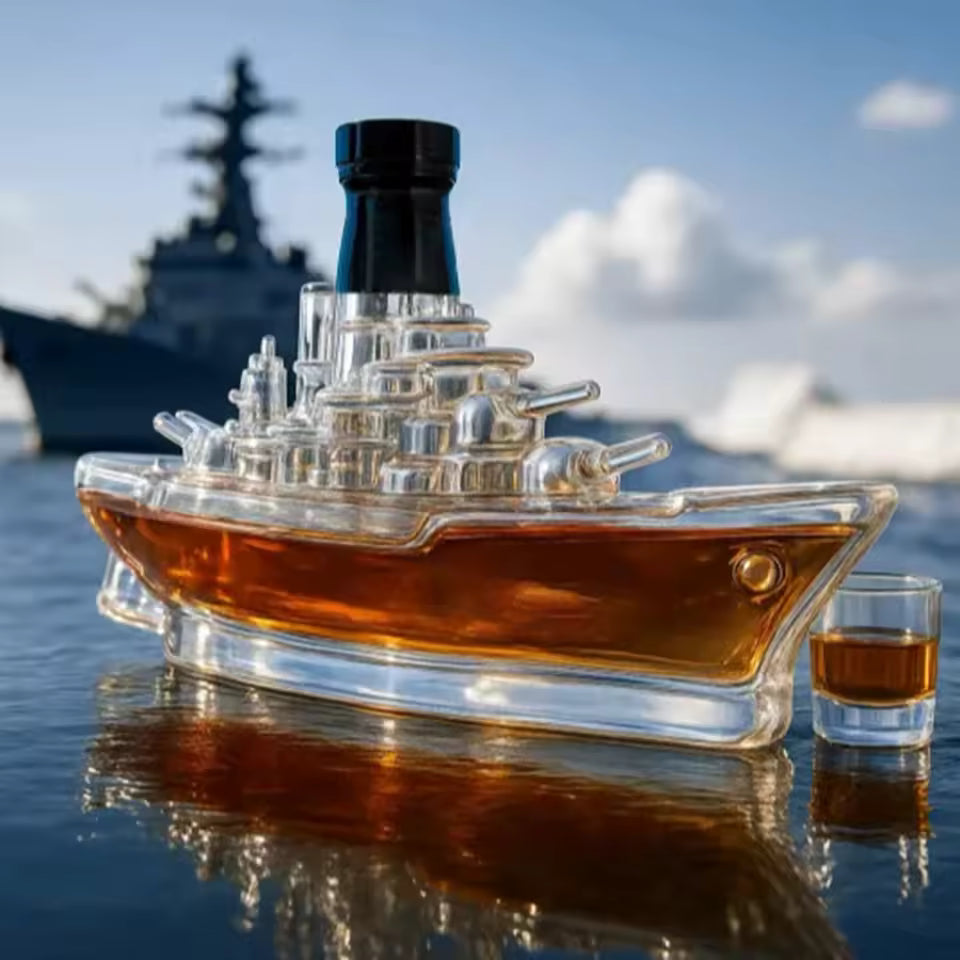 Sticlă de Whisky Navă Militară