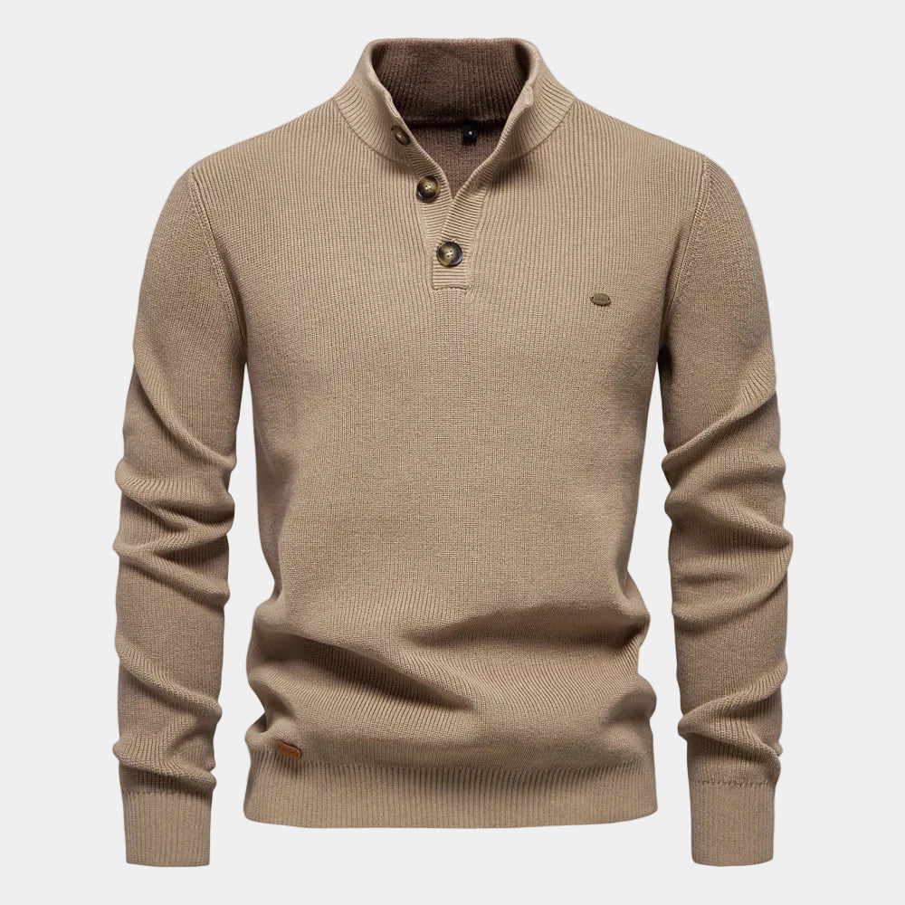 Juan | Pulover elegant pentru bărbați cu design cu butoane