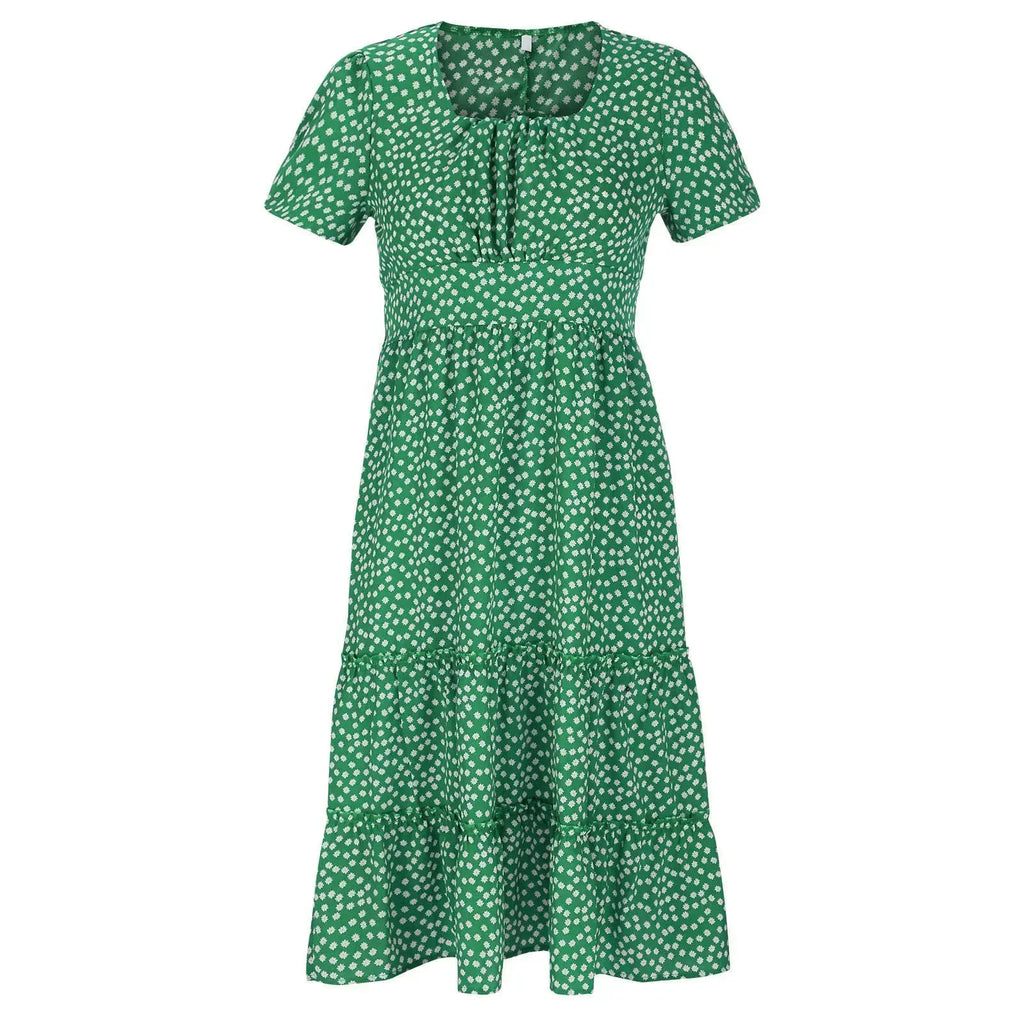 Julia | Rochie midi cu imprimeu floral