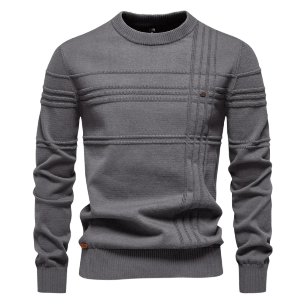 Burkhard | Pulover elegant pentru bărbați cu design în carouri