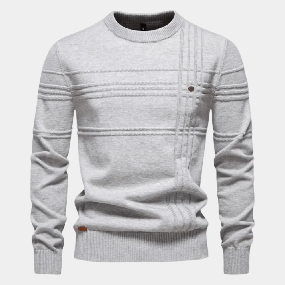 Burkhard | Pulover elegant pentru bărbați cu design în carouri