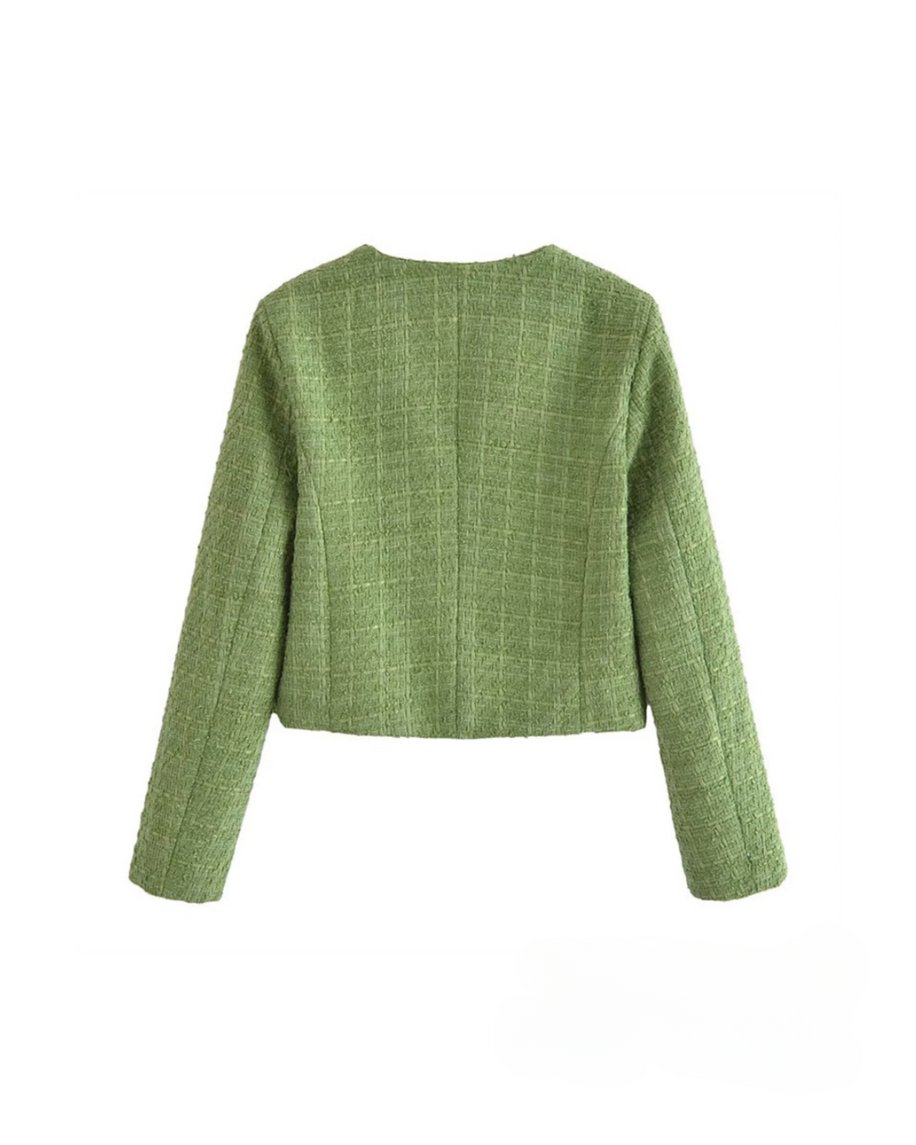 Daria - Jachetă Tweed Verde