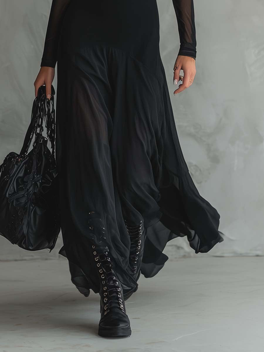Pandora - Rochie lungă cu farmec etereal