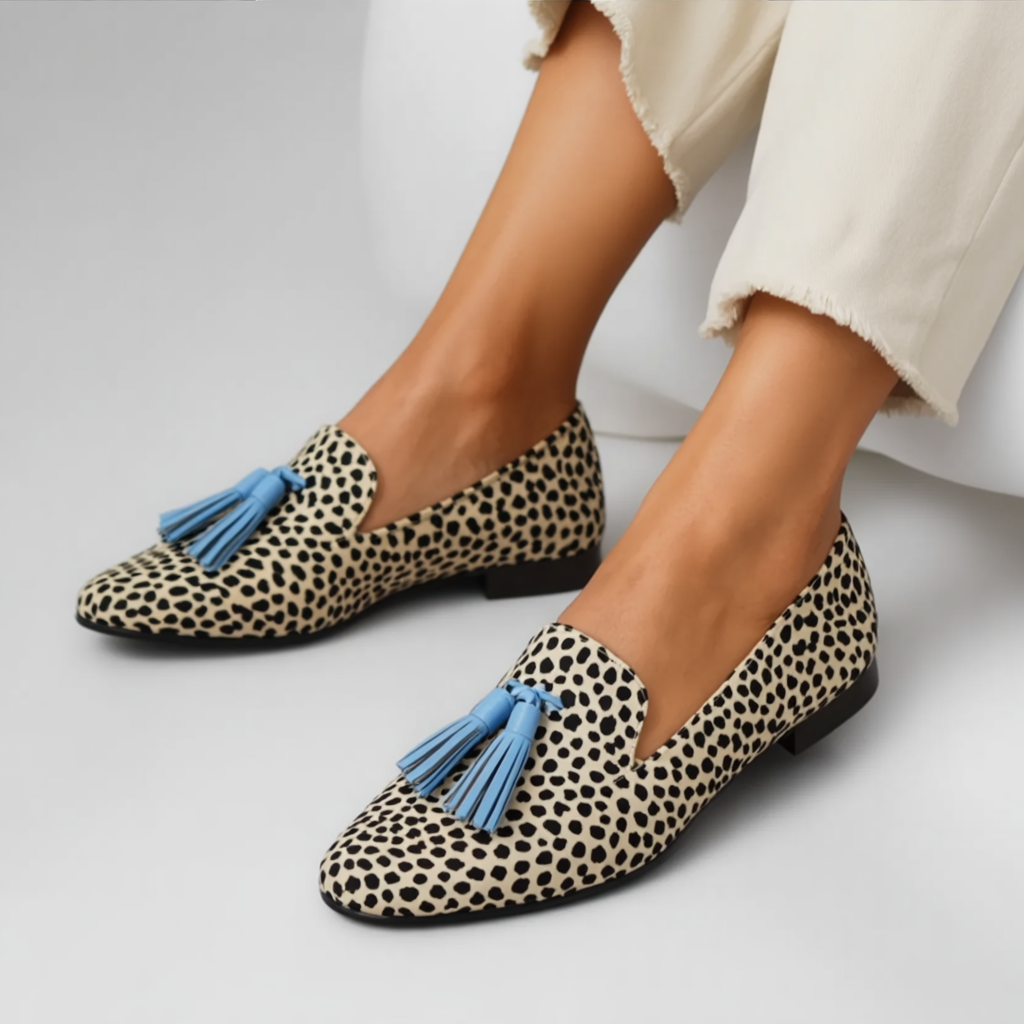 Mocasin cu Pompone și Model Pois - Pentru Fiecare Zi