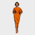 Rochie elegantă cu design rafinat și estetică minimalistă
