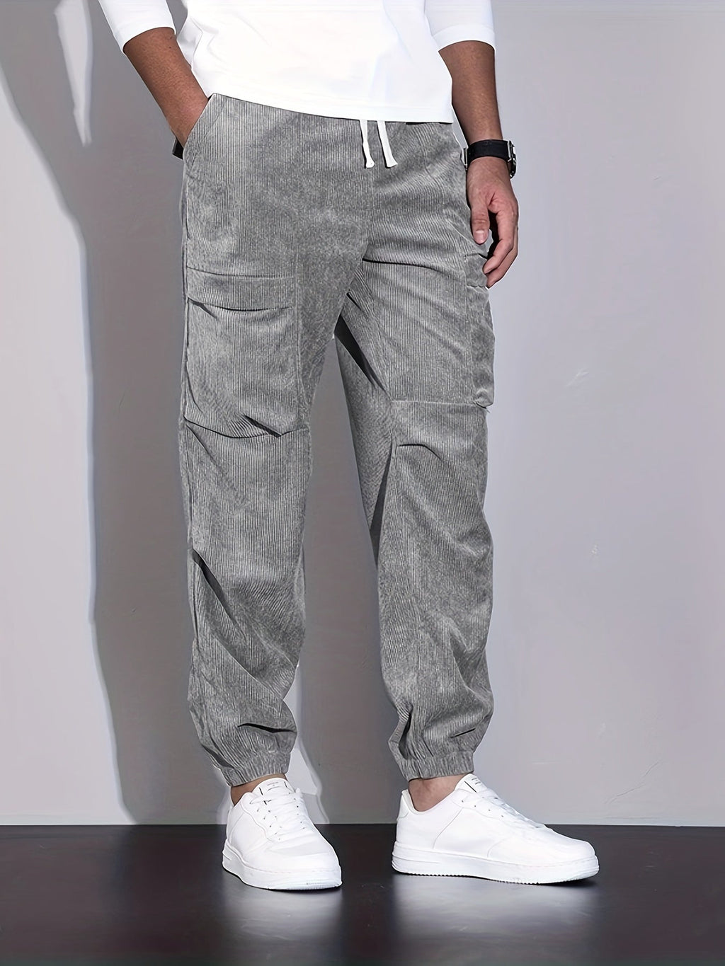 Roy | Pantalon Cargo Din Corduroy