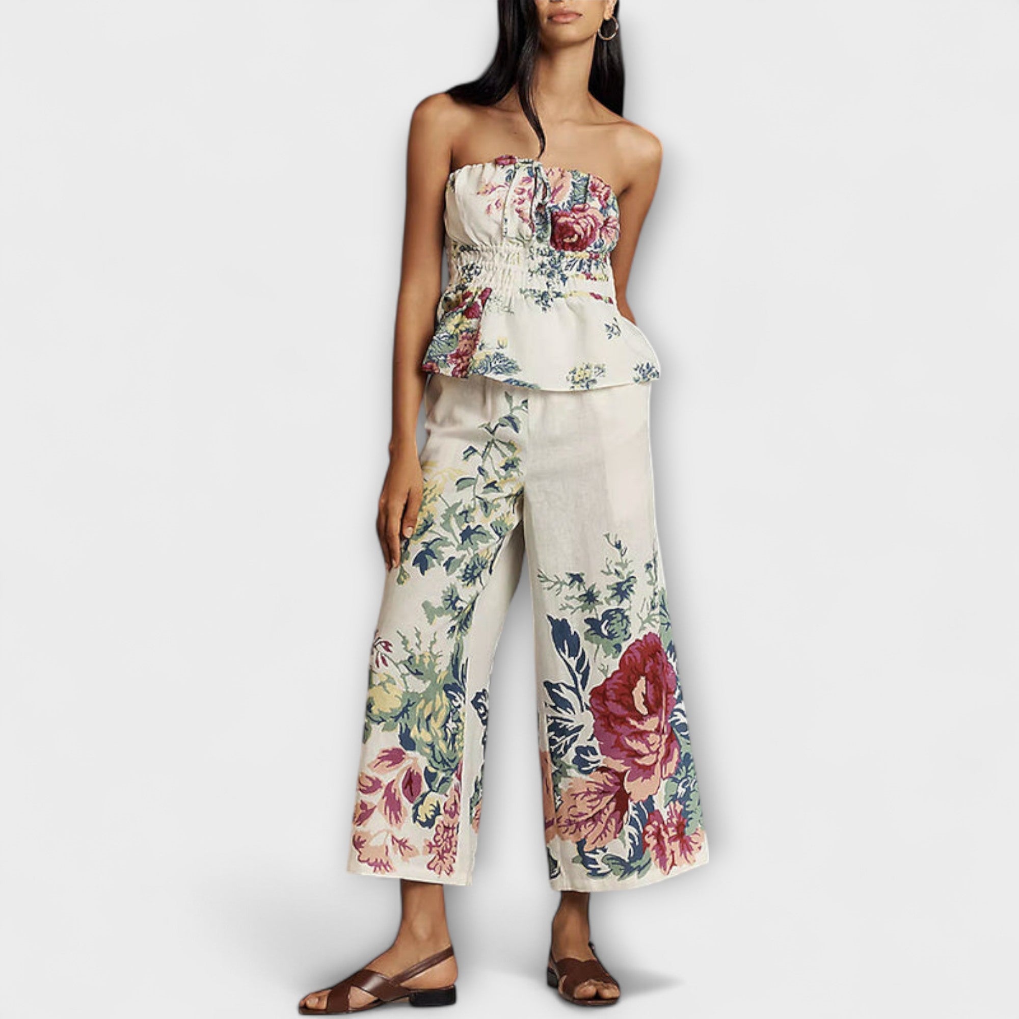 Indigo - Set de rochie florală de vară