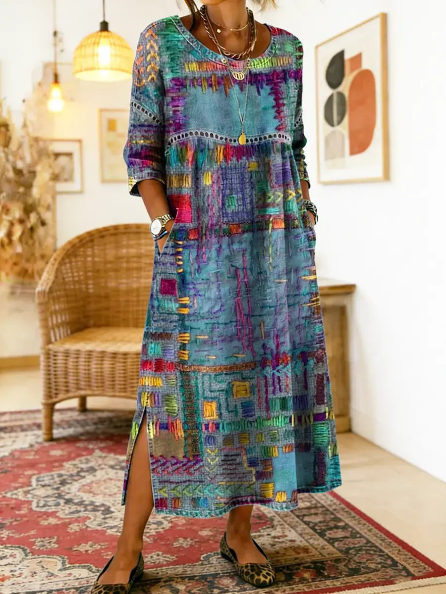 Liana - Rochie colorată