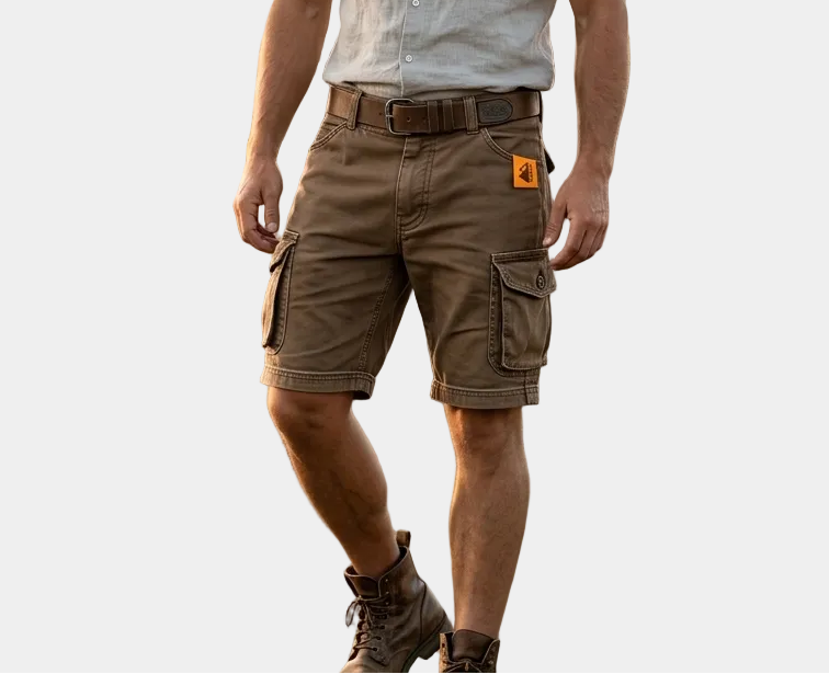 Vlad - Pantaloni scurți cargo retro cu multiple buzunare