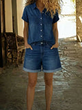 Stephanie™ | Rochie din denim relaxată