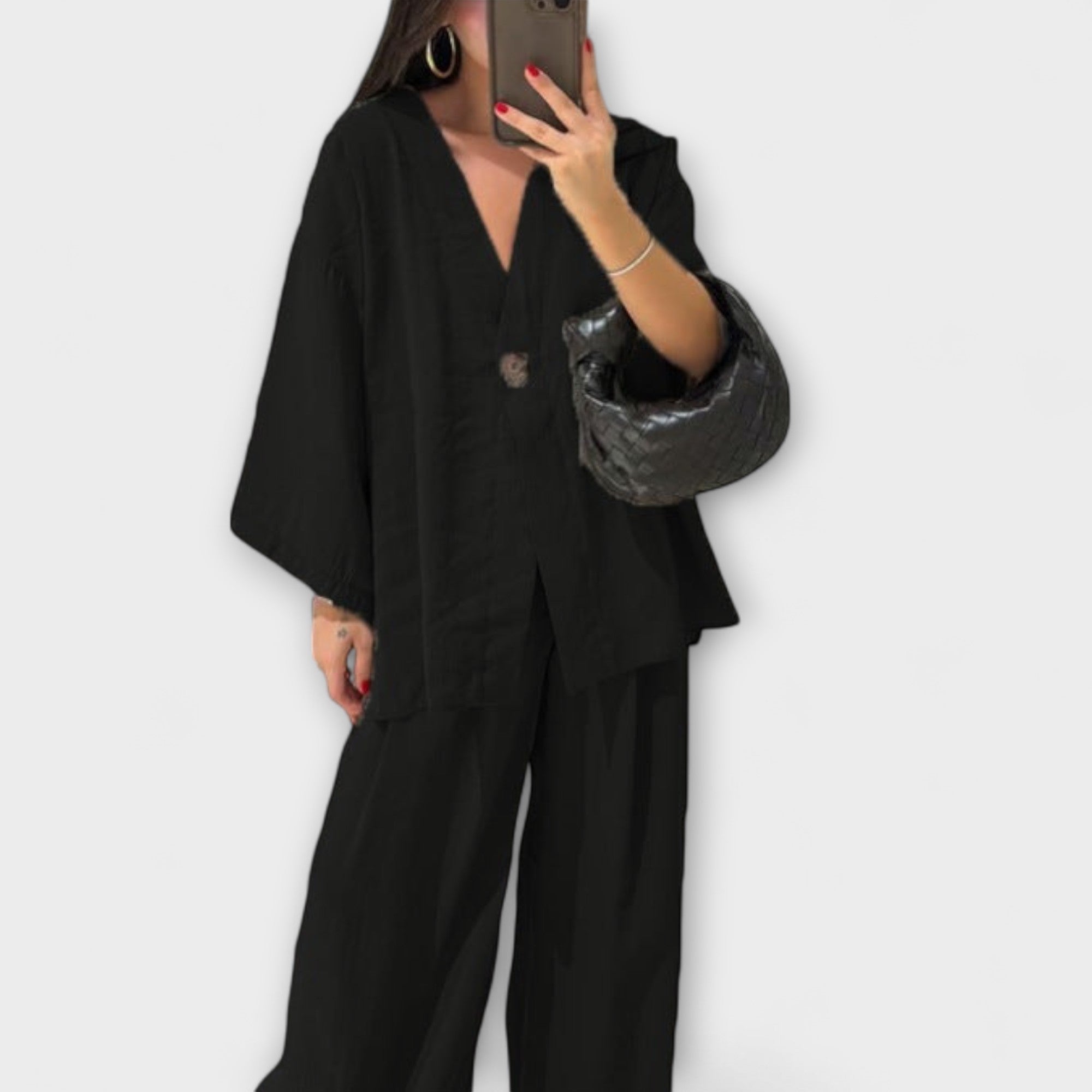Jacqueline - Top din două straturi și pantaloni