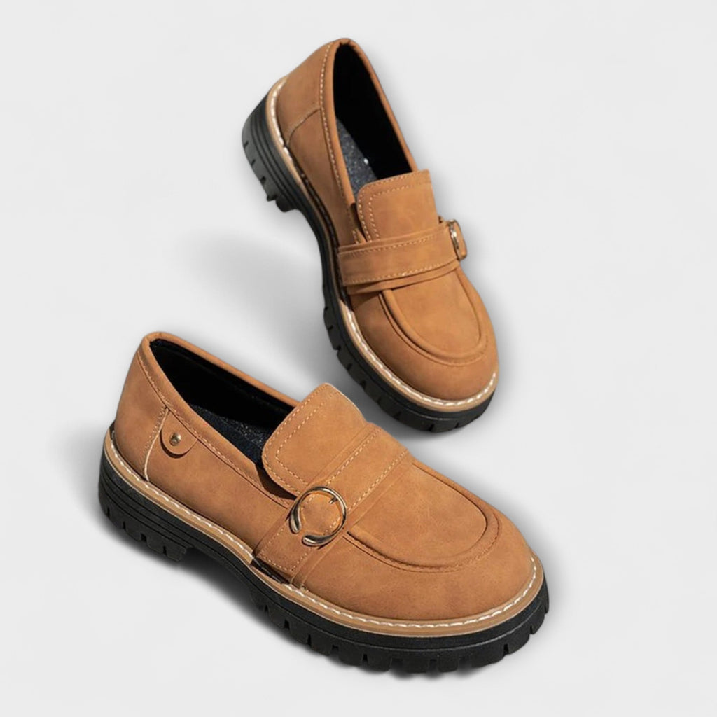 Dimitra - Mocasi casual cu vârf rotund - Construcție confortabilă