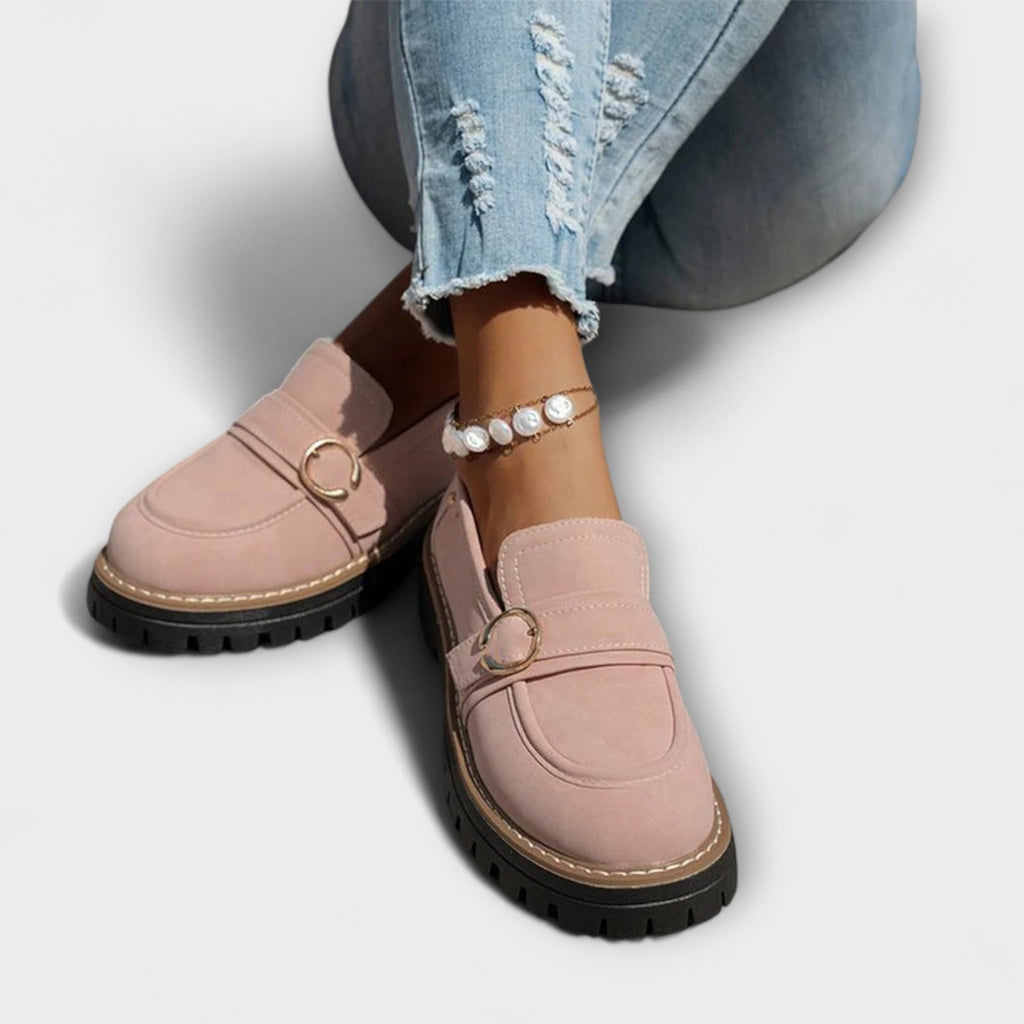 Dimitra - Mocasi casual cu vârf rotund - Construcție confortabilă