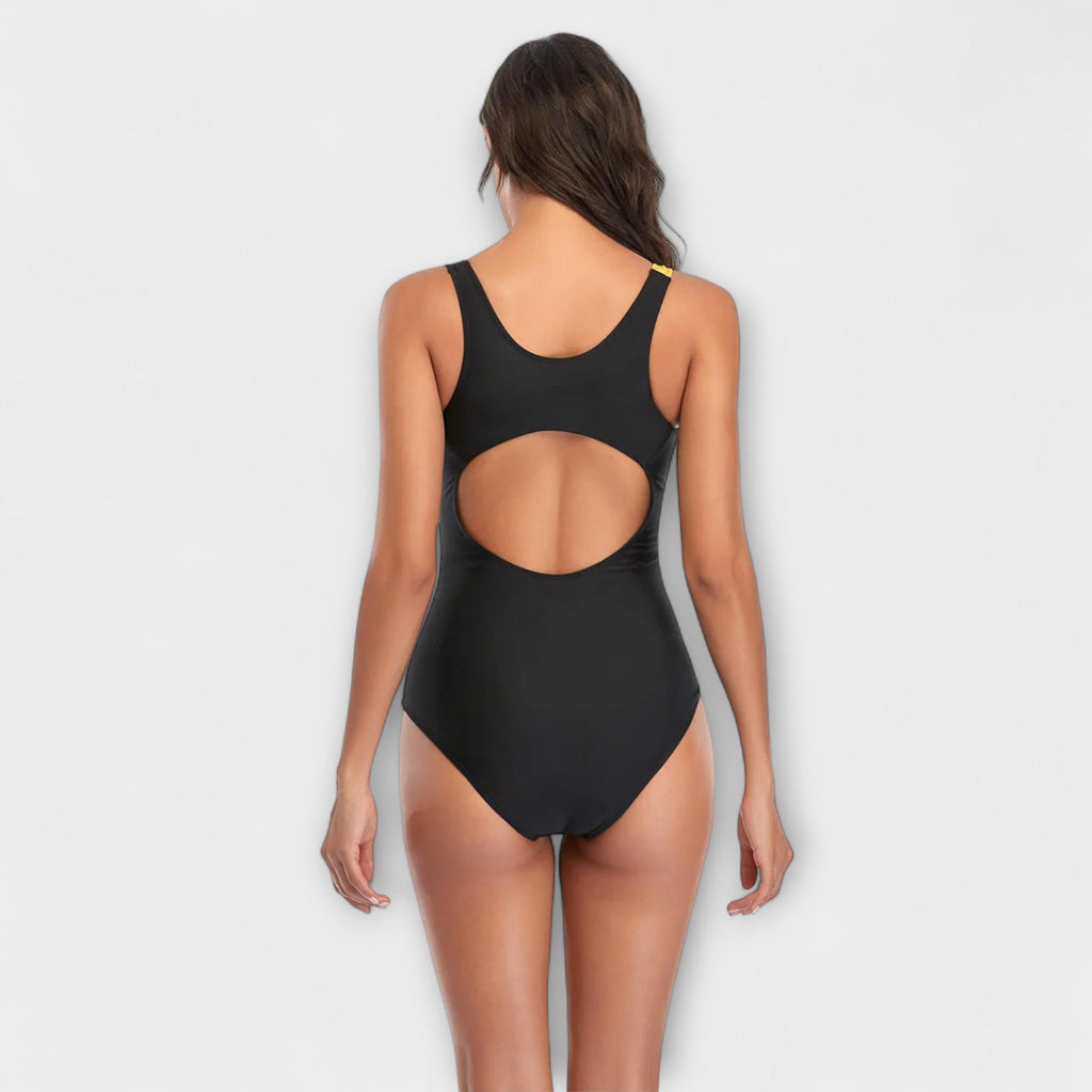 Costum de Baie Întreg Sportiv cu Decolteu Pe Spate