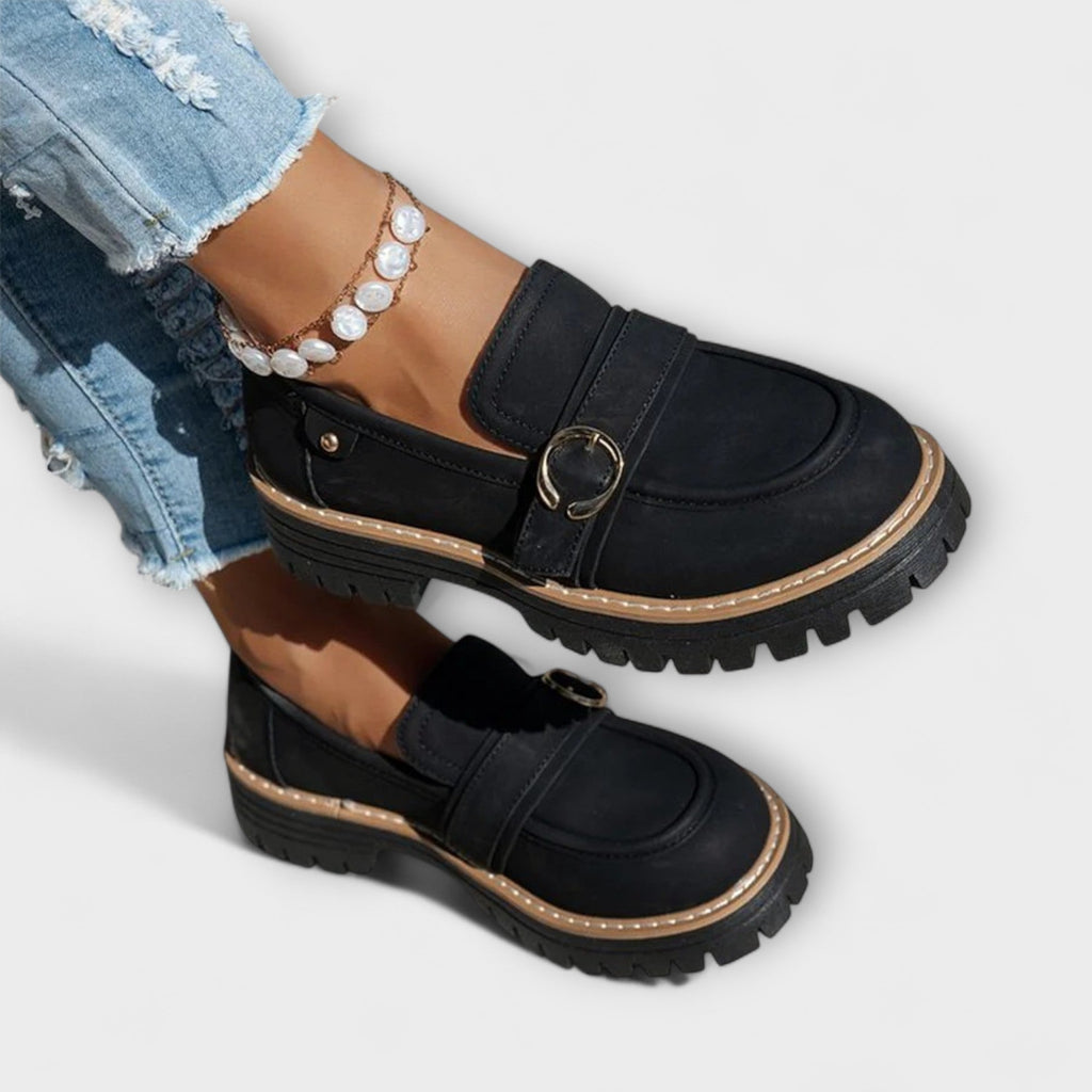 Dimitra - Mocasi casual cu vârf rotund - Construcție confortabilă