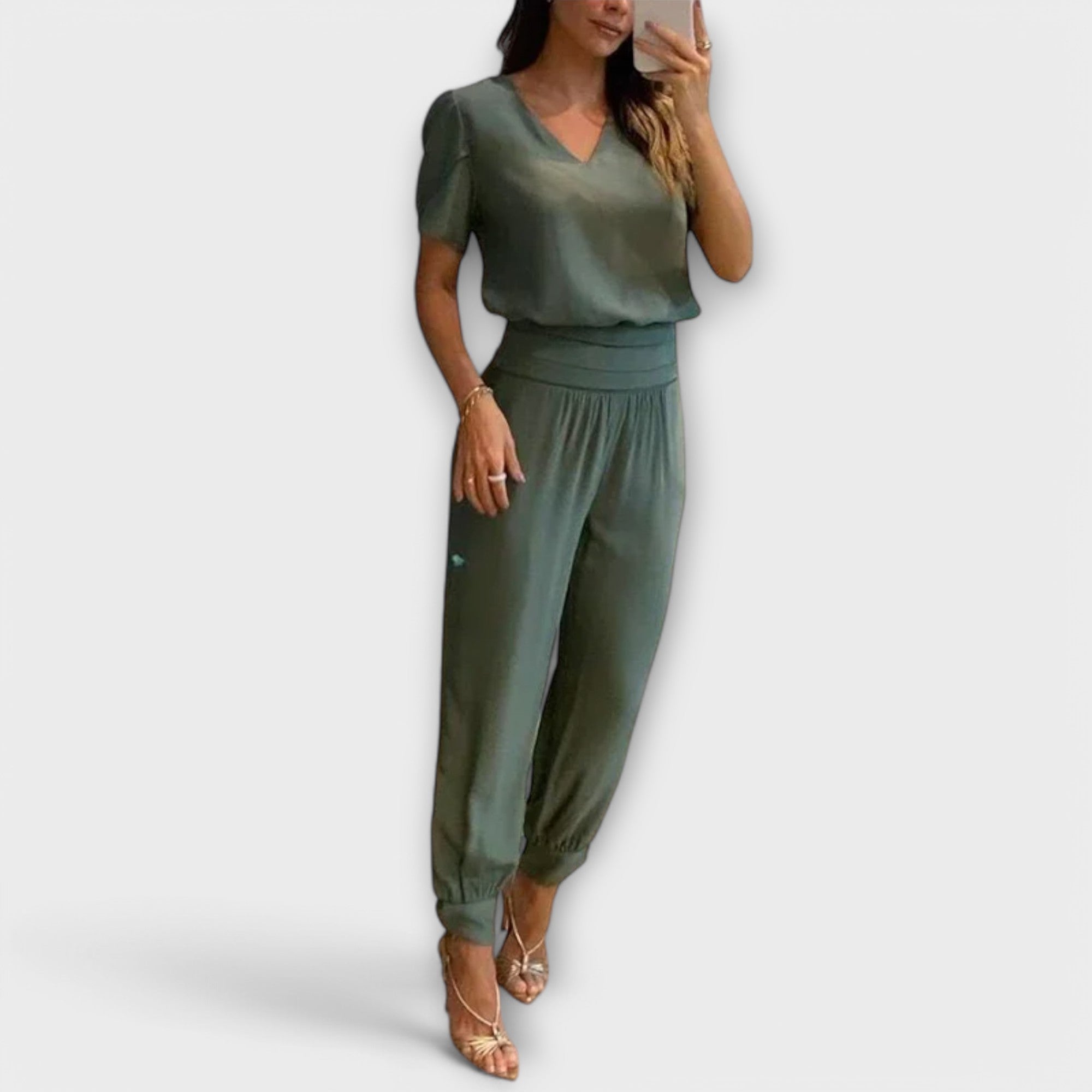 Irmelin – Set elegant cu top și pantaloni