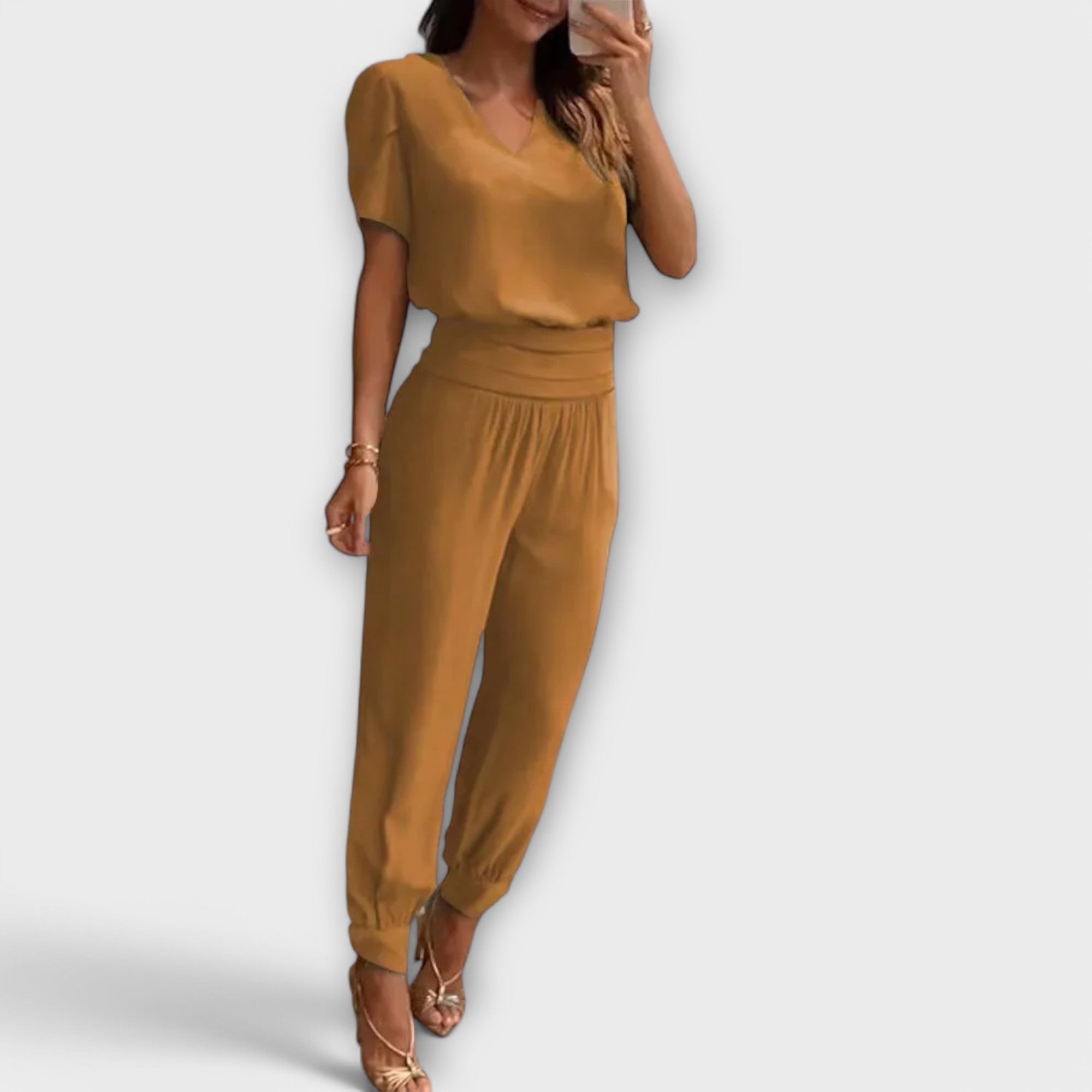 Irmelin – Set elegant cu top și pantaloni