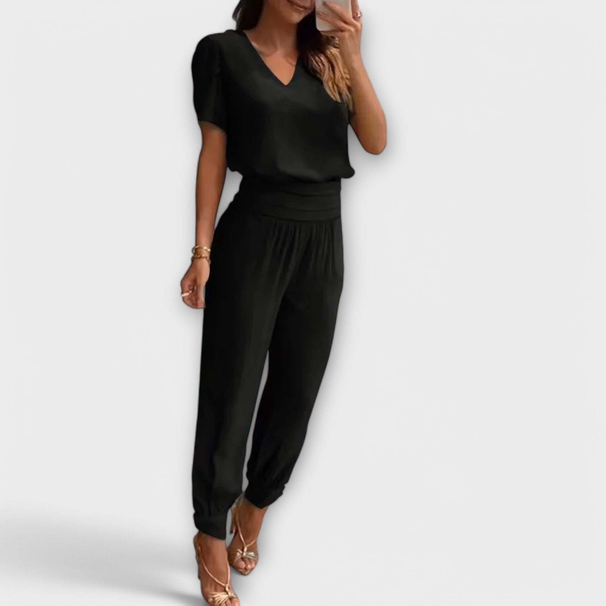 Irmelin – Set elegant cu top și pantaloni