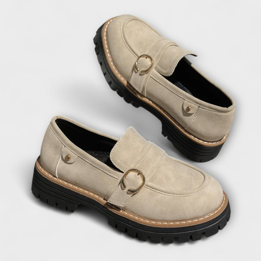 Dimitra - Mocasi casual cu vârf rotund - Construcție confortabilă