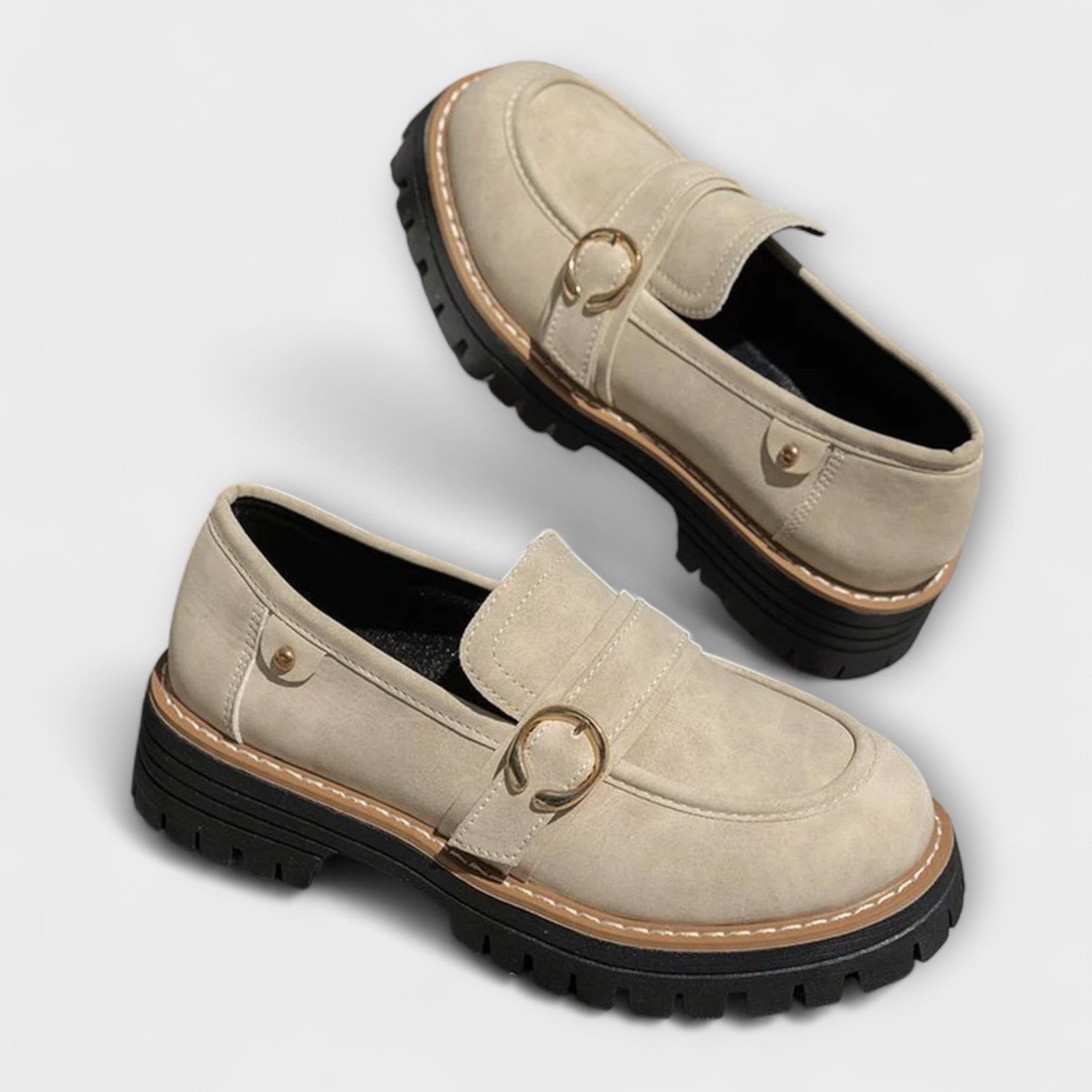 Dimitra - Mocasi casual cu vârf rotund - Construcție confortabilă